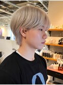 【石山】ホワイトブロンドシースルーマッシュ