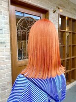 アメリ ココロ 南森町店(Ameri cocoro.)&nbsp;【オレンジ/ミディアム/似合わせボブ】#Ameri  #南森町