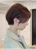 ショートヘア/ボブ/可愛い丸み/簡単スタイリング/20代30代