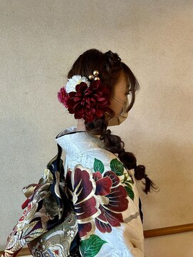 アールトゥーヘアー(art To Hair) 成人式/ヘアセット/サイド編みおろし