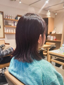 クラップス 上大岡(CLAPS) 顔周り/レイヤーカット/おくれ毛/ボルドー/レッドブラウン