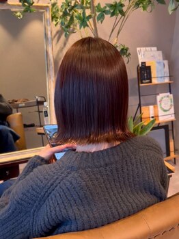 コトン(coton..)の写真/白髪染めも頭皮に優しい"LUVIONAカラー"をご用意◎年齢と共に気になる、髪のお悩みも解決へと導きます☆　