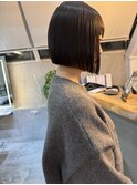 メルティカラー似合わせカットウェーブミディアム縮毛矯正ボブ