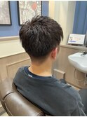 ツーブロアップバング