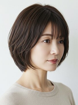 トリッカ 代官山(tricca) 白髪ぼかしカラー/脱白髪染め/ボブ/髪質改善