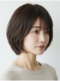 白髪ぼかしカラー/脱白髪染め/ボブ/髪質改善