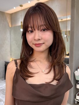 ロンドワン 三宮元町(Lond one) ロングヘアレイヤーカット/フェイスレイヤー/艶髪カラー