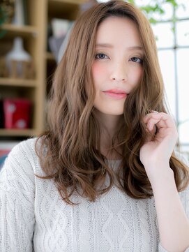 カバーヘア ブリス 戸田公園西口店(COVER HAIR bliss) ココアブラウン小顔抜け感ゆるふわレイヤーロングh420代30代40代