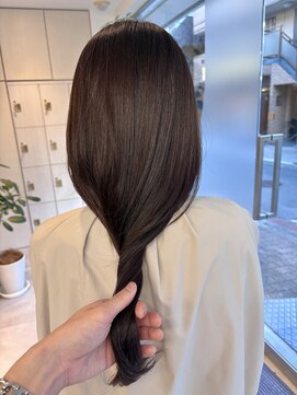 シエル バイ ケンジ 登戸 生田(CIEL by KENJE) ツヤ髪/大人ブラウンカラー/透明感/レイヤーカット/ロング