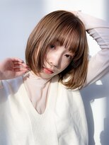 ロンド ロワール 門前仲町(Lond Loire)&nbsp;ボブショートボブ縮毛矯正ベージュグレージュ門前仲町