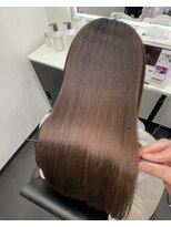 ピリオド 赤坂(Period.) ロングヘアー ショコラカラー 髪質改善 赤坂見附