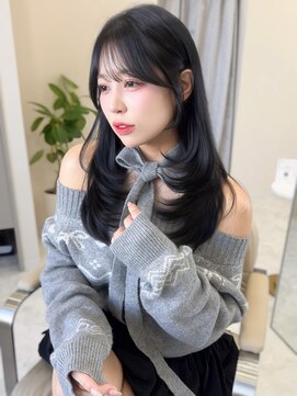 韓国風が叶えられるレイヤー×透明感ケアカラー