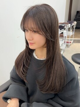 ミディアムヘア/暗めカラー/グランマッシュ/木更津