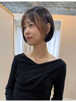 カミエ(kamie)&nbsp;＊小顔シルエットのミニボブ/インナーカラー/神戸/三宮/上田一眞
