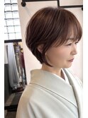 着物にも似合うひし形ショート