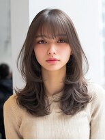 ダル 渋谷/表参道(DAL.)&nbsp;ミディアムレイヤー/ダークグレージュ/ハッシュカット