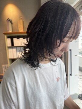 ヌル ヘア デザイン(nullus hair desigh) 【nullus】ウルフカット×ゆるふわウェーブ