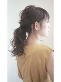 シンプルポニーアレンジ