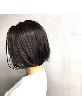 エヌ(N) N/92co. ワンレングスボブ×ダークグレージュ