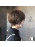 お客様スナップ ひし形くびれショート/小顔見えショート
