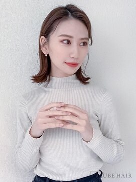 オーブ ヘアー エイミ 福岡七隈店(AUBE HAIR amy) 20代・30代_切りっぱなしロブ