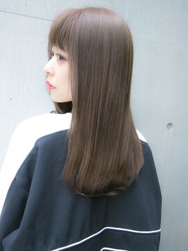 リリアン 表参道(relian) オリーブベージュ　ナチュラルストレート