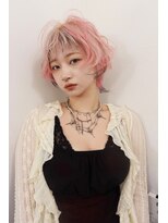 ケアブリーチハイトーンピンクベージュデザイン