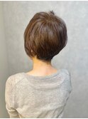 大人のエイジングケア うる艶ショート+秋カラー 髪質改善#1
