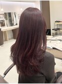 #ワインレッド #ロングレイヤー #韓国レイヤー