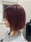 切りっぱなしボブ×レッド◎
