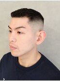 ベリショ刈り上げフェードカット×濡れパンスタイル【新大阪】