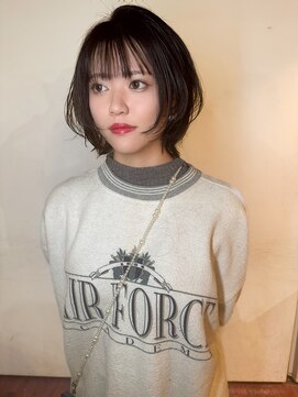 ノラジャーニー(NORA Journey) 【諒】ボブウルフボブレイヤーボブカット前髪カット透明感カラー