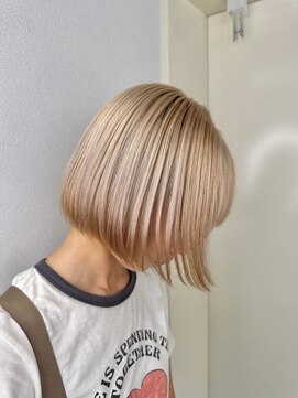 ジゼル 中津大分(GiseL) ブランドベージュボブ ケアブリーチカラートリートメント