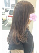 アルファ(Hair Salon alpha) 【大人可愛い】お顔周りレイヤー×ハイライト×シアーベージュ
