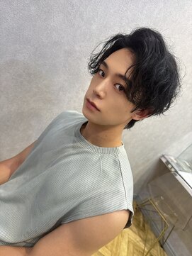 ロンド フィーユ(Lond fille) メンズ/黒染め/韓国/銀座men's/メンズ/ニュアンスパーマ/黒染め