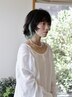 《再来限定》カット＋高発色ツヤカラー＋生トリートメント￥17600
