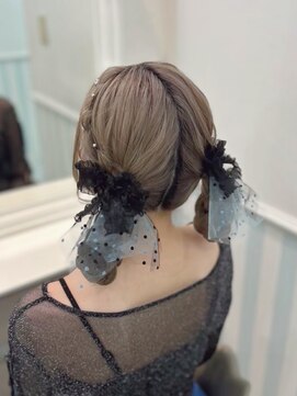 ヘアセットサロン ミント(Hair set salon MINT) 犬耳アップ