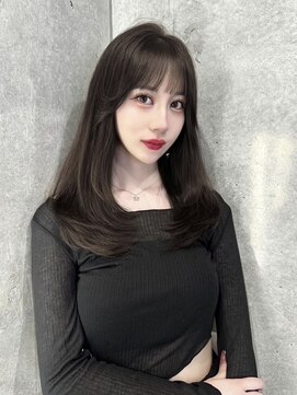 ジーナ 札幌(Zina) 髪質改善＊暗めカラー＊レイヤーストレート＊美髪【Zina札幌】