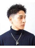 フェード/アップバング/爽やか/ビジネス/メンズパーマ