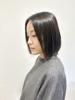 ヘアースタジオ ゼン カロン(Hair studio Zen kalon) ラベンダーグレー/ダークアッシュ/レイヤーボブ20代30代40代50代