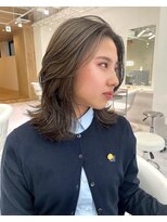 サボ 栄店(sabo)&nbsp;アッシュグレージュカラーハイトーンカラー顔周りブリーチ