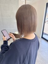 レノ 直江店(RENO)&nbsp;ミルクティー×切りっぱなしボブ