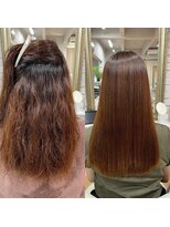 ボクノ つくば桜店(bokuno)&nbsp;髪質改善　ロング　before after
