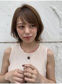 【佐藤健太郎】大人カジュアルグレージュくびれシースルーボブ