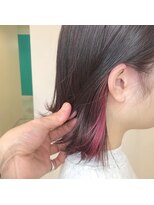 ヘアーアンドメイク ドレス(DRESS)&nbsp;イヤリングカラー　ピンク