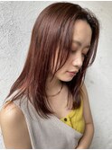 【恵比寿ro-ro】イルミナxセンター前髪xココアピンクブラウン