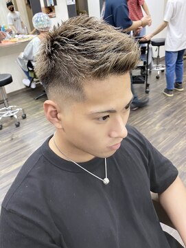 メンズ レオ 天六店(men's LEO) 刈り上げフェード×ジェットモヒカン