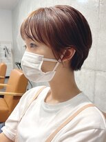 ブランチ(branch)&nbsp;【branch鬼塚】 お客様ヘアオレンジブカラーとマッシュショート
