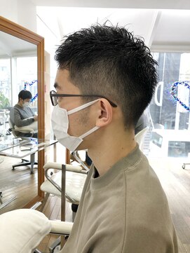 ヘッズ 本八幡店(HEADS) かき上げヘア　ニュアンスマッシュ　サイドパート　韓国マッシュ