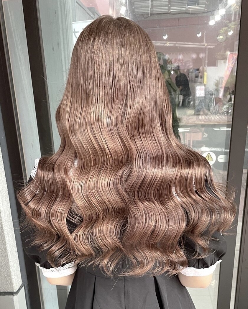 ブリーチ+カラー+カット+クイックハホニコトリートメント【町田駅/韓国】